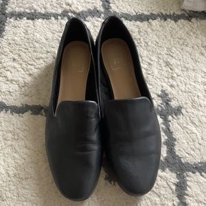 Black loafers